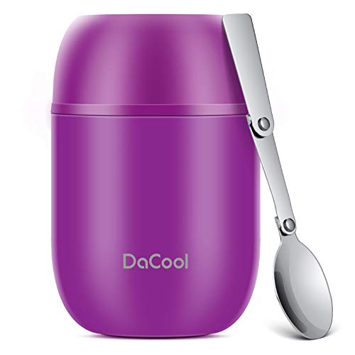 Hot Food Jar DaCool Insulated Lunch Container 16 oz Stainless Steel Ke –  joylinplay